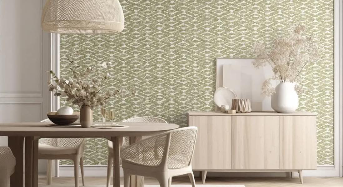 leather wallpaper is also a natural material that can bring timeless beauty to any space.